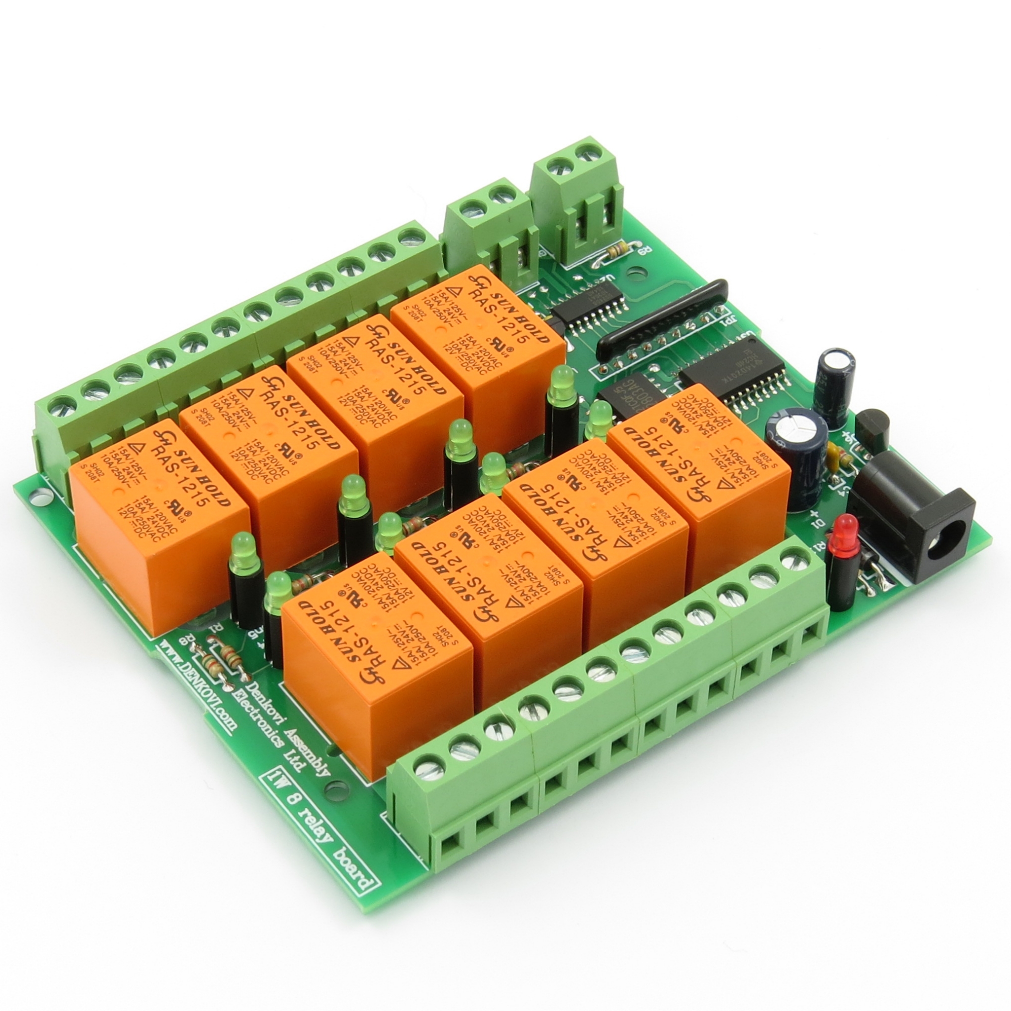 1Wire, 8 Channel Relay Module Board based on Dallas DS2408 chipset eBay